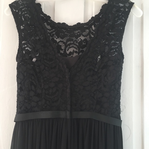 David’s Bridal Black Lace Bridesmaid Dress - Picture 3 of 7